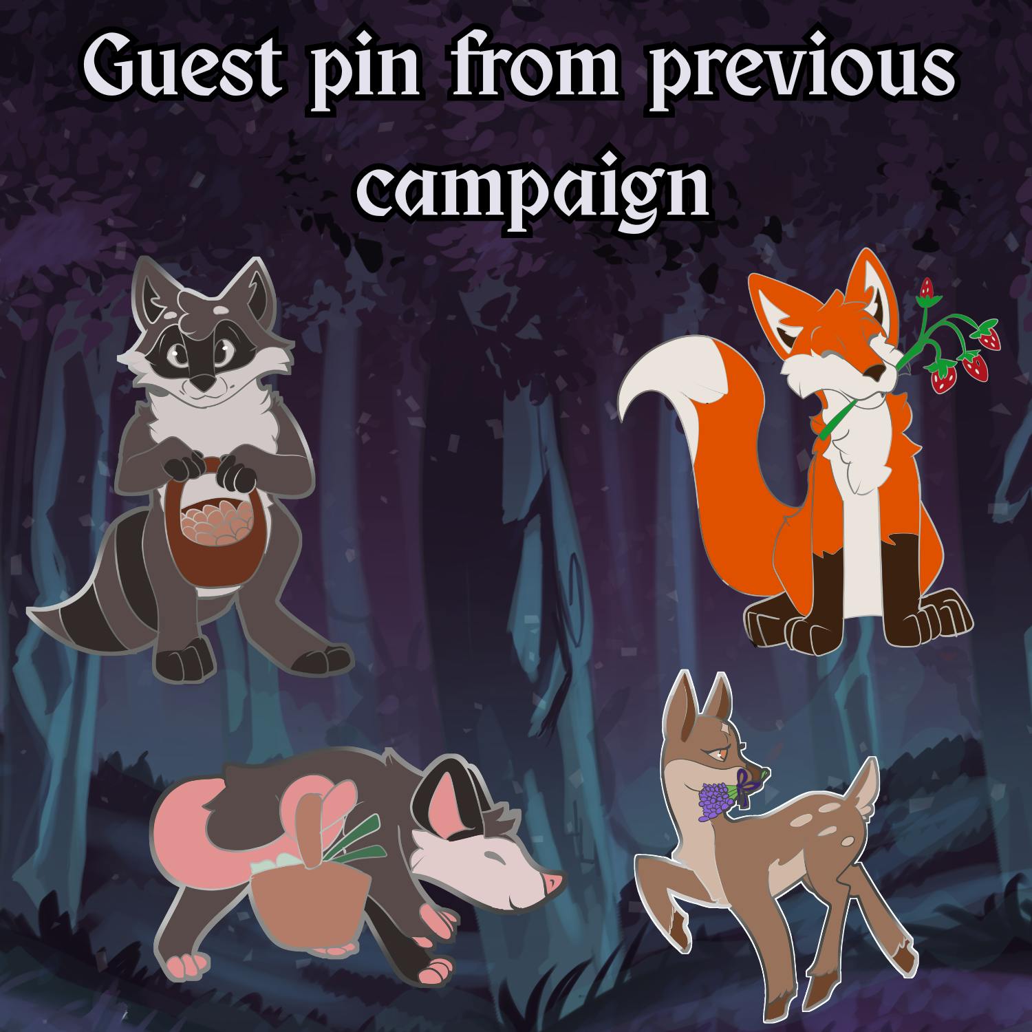 1x Guest pin from Mysterious Potluck campagin