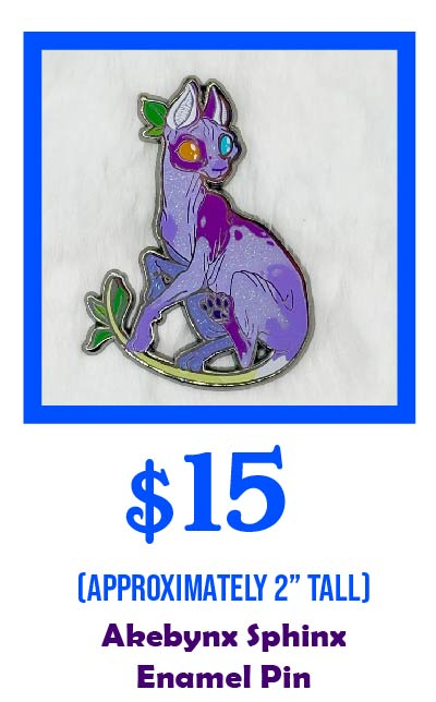 Akebynx Sphinx Enamel Pin