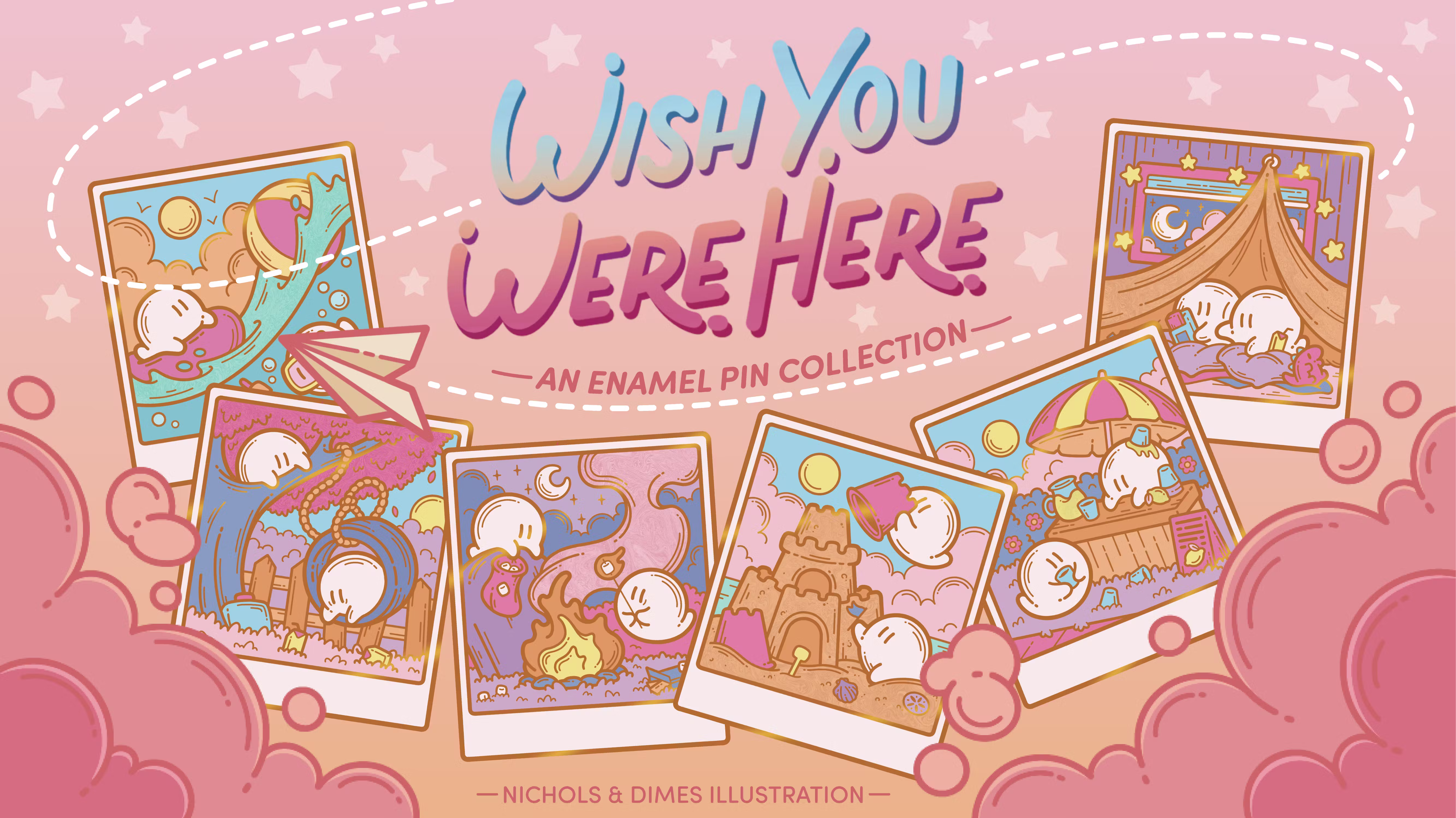 Wish You Were Here - An Enamel Pin Collection