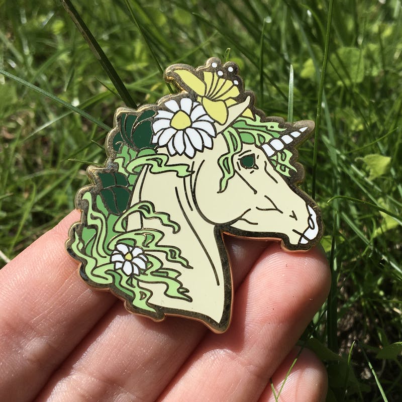 Unicorn pin - Spring Color (save €1,-)