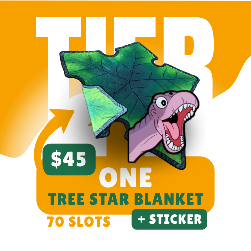 Tree Star Blanket + Sticker