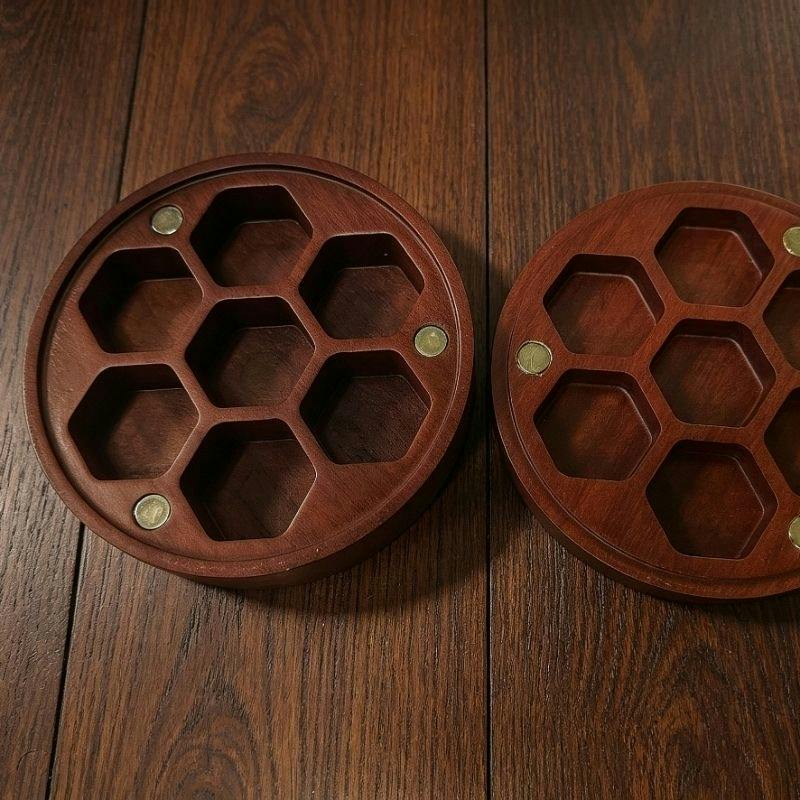 Magnetic Wooden Dice Box