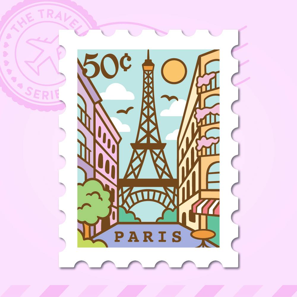 Paris Jumbo Vinyl Sticker