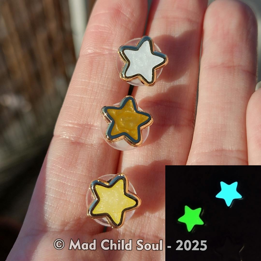 3x MINI PIN : Set Mini Star (gold)