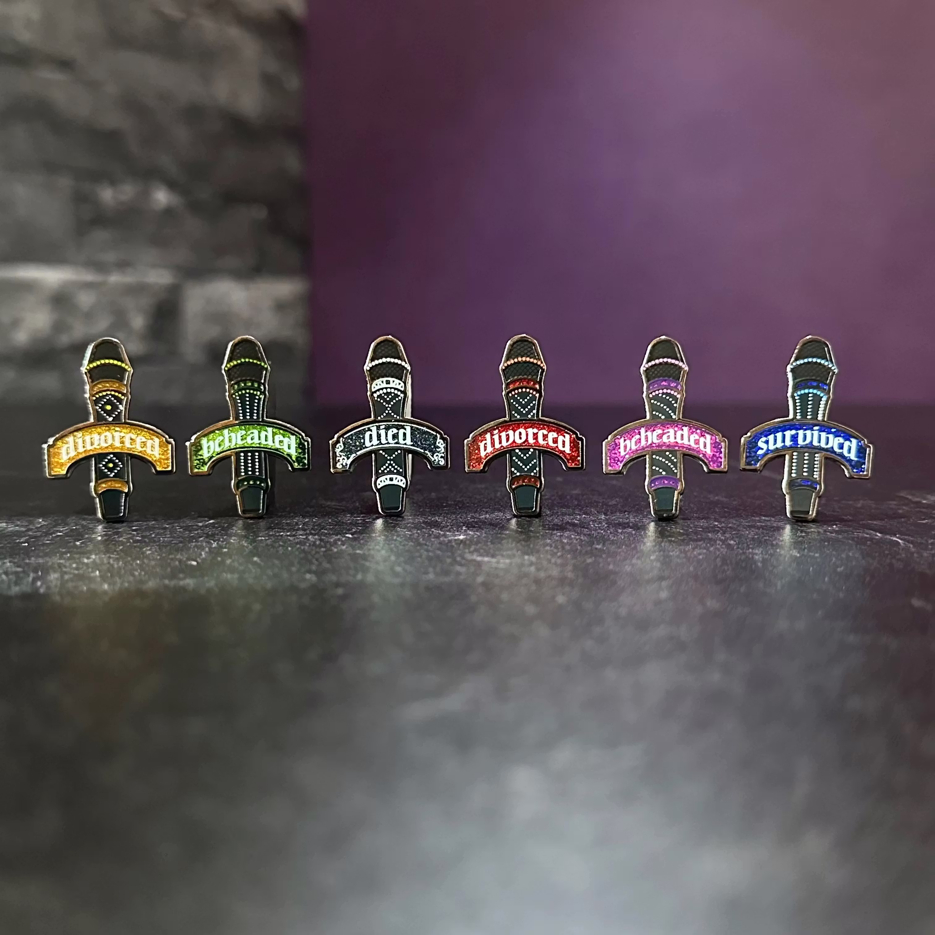 Six Wives Microphone Pin