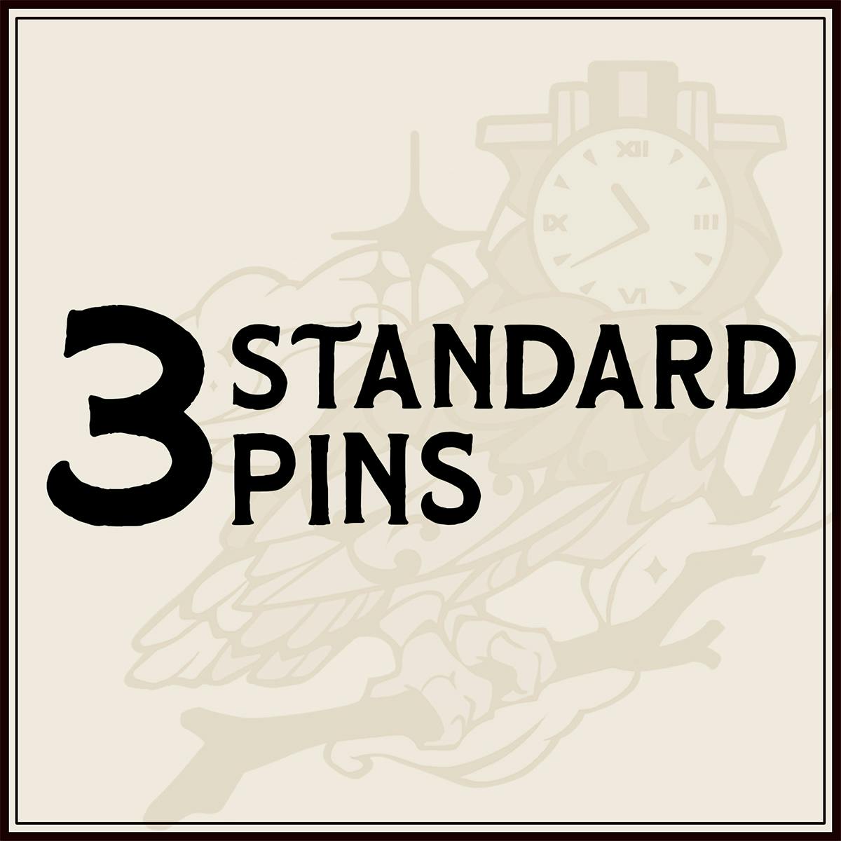 3 Standard Pins