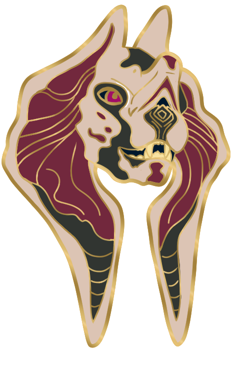 B GRADE - Warframe  inspired Pharaoh pin 