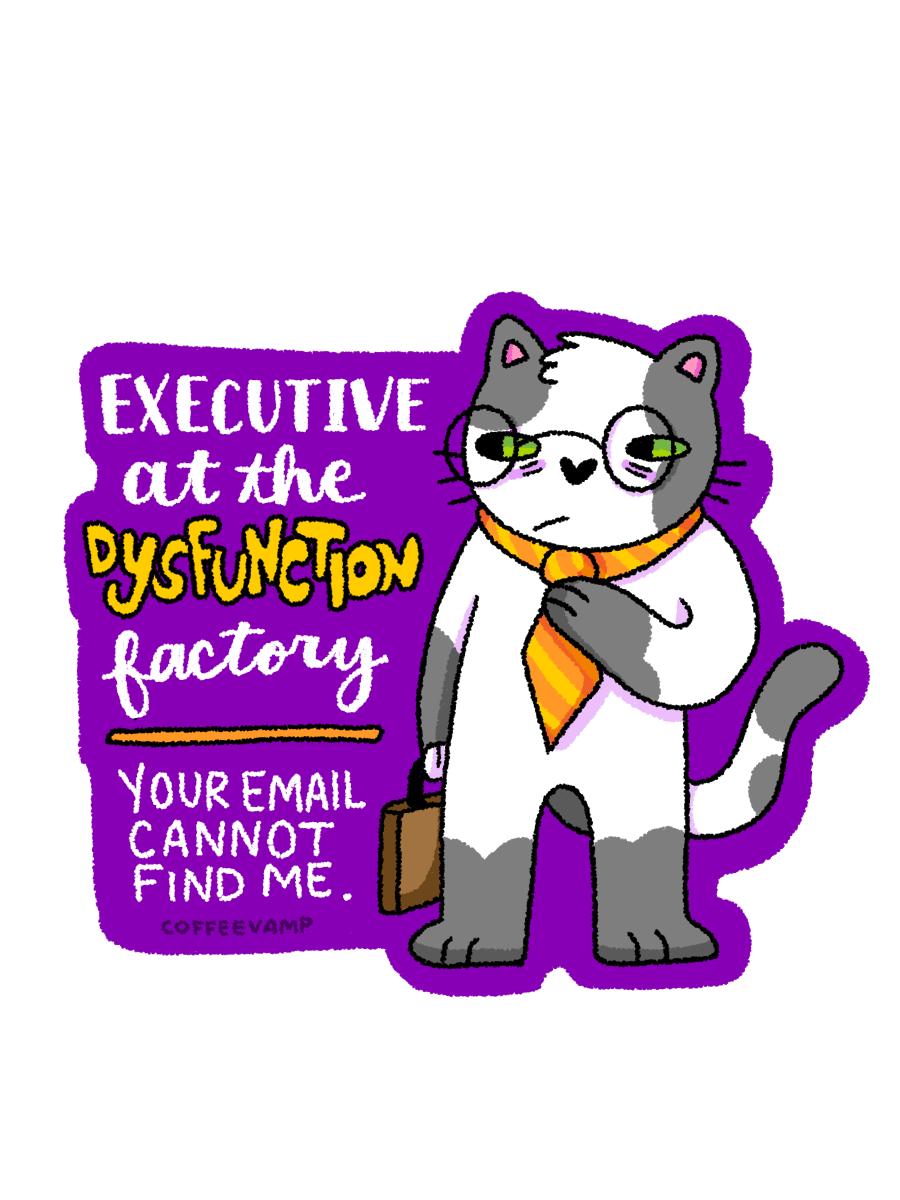 Dysfunction Cat Sticker