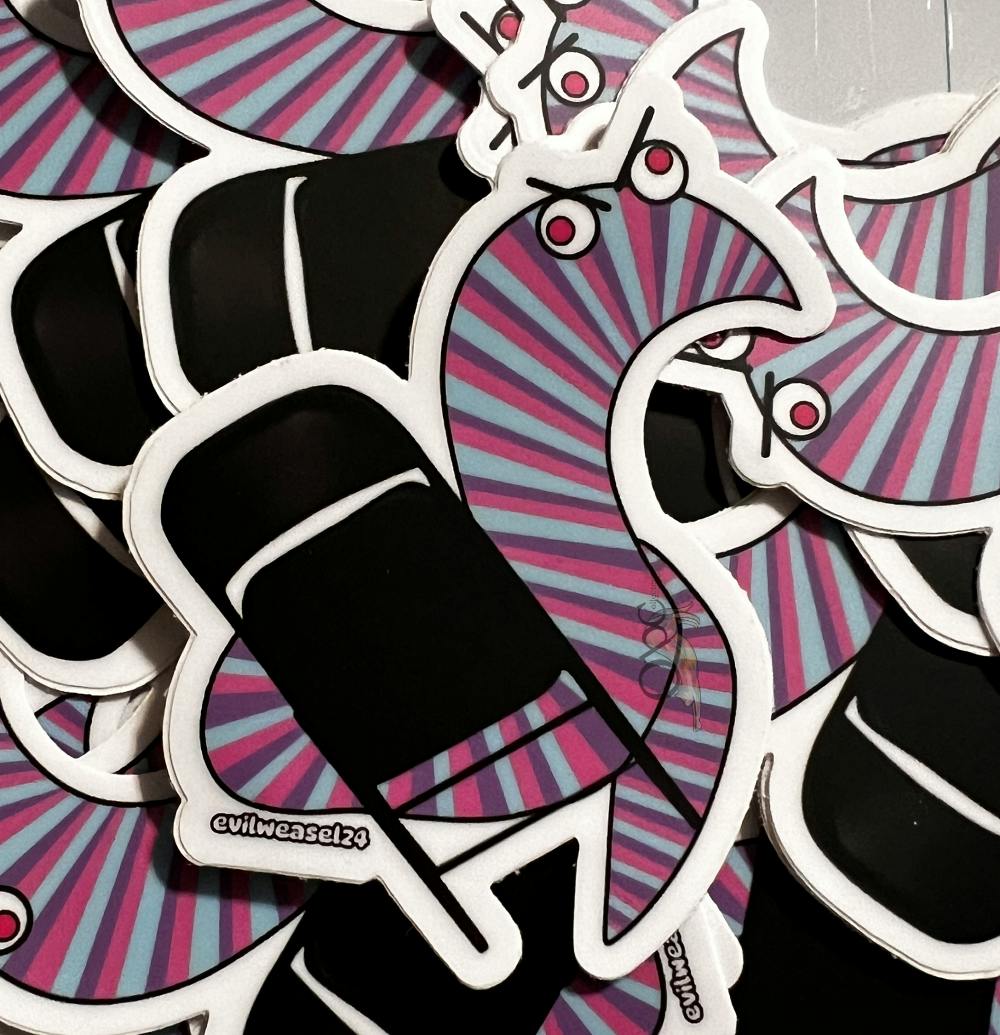 Sherbert with the Chair 2.5" Vinyl Sticker