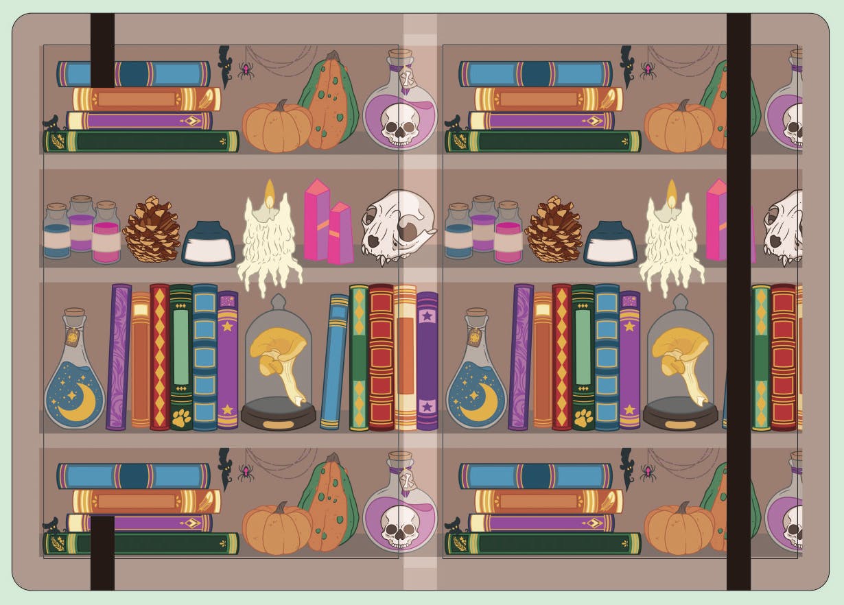 A5 PVC Leatherette Notebook (Graph)