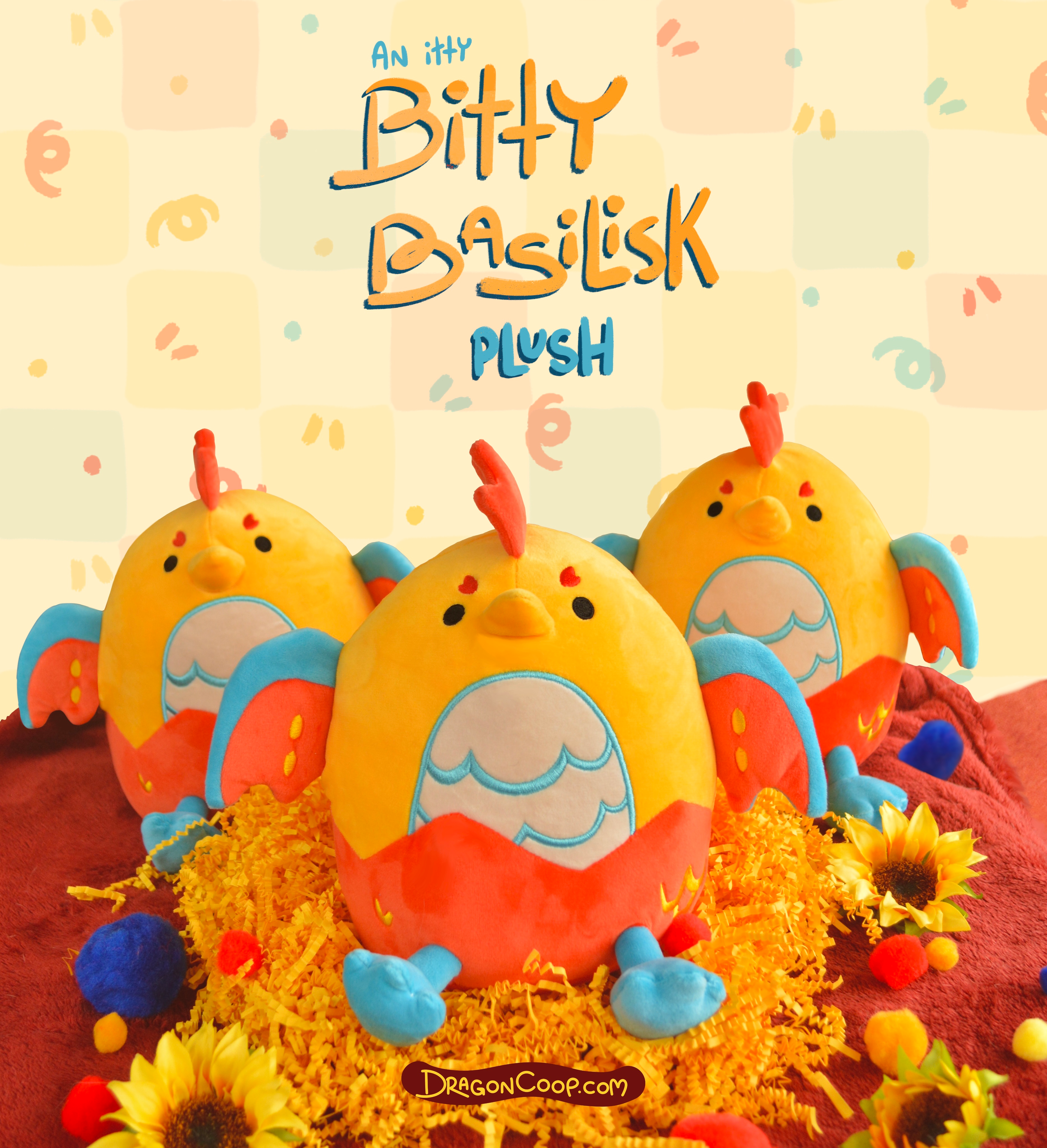 Bitty Basilisk Plush Art Toy