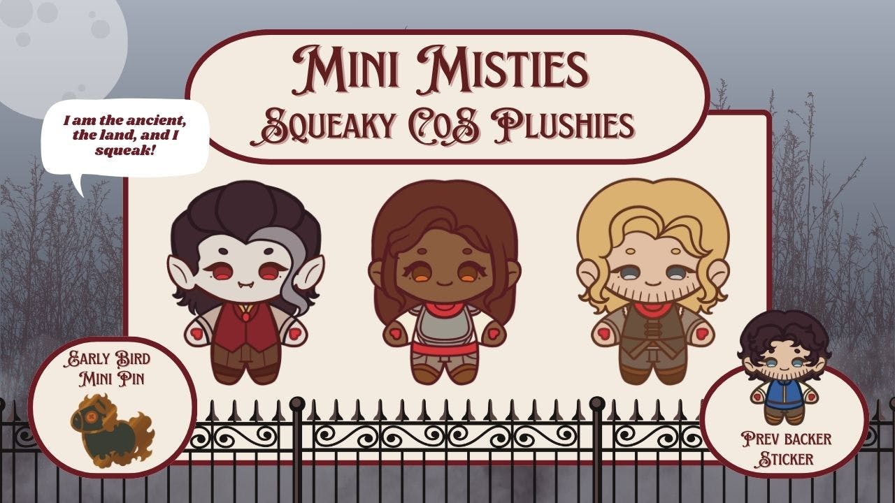 Mini Misties: Squeaky CoS Plushies