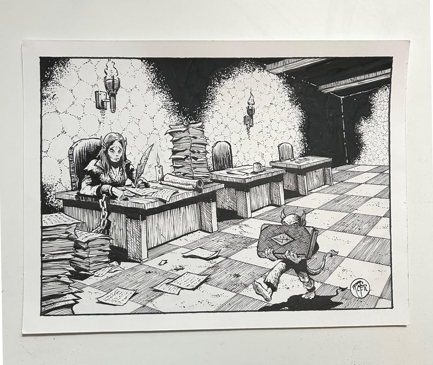The Scriptorium, Original Artwork by Arik Roper