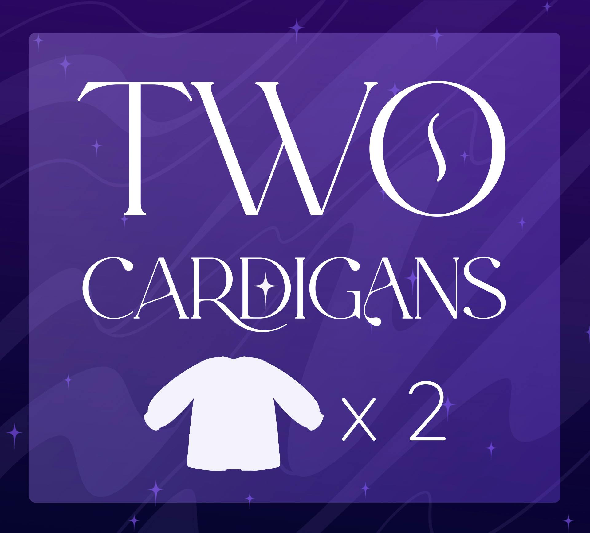 Two Cardigans (or Sweater)
