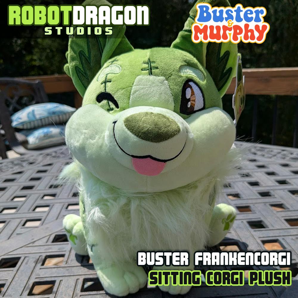 Buster Frankencorgi Sitting Plush
