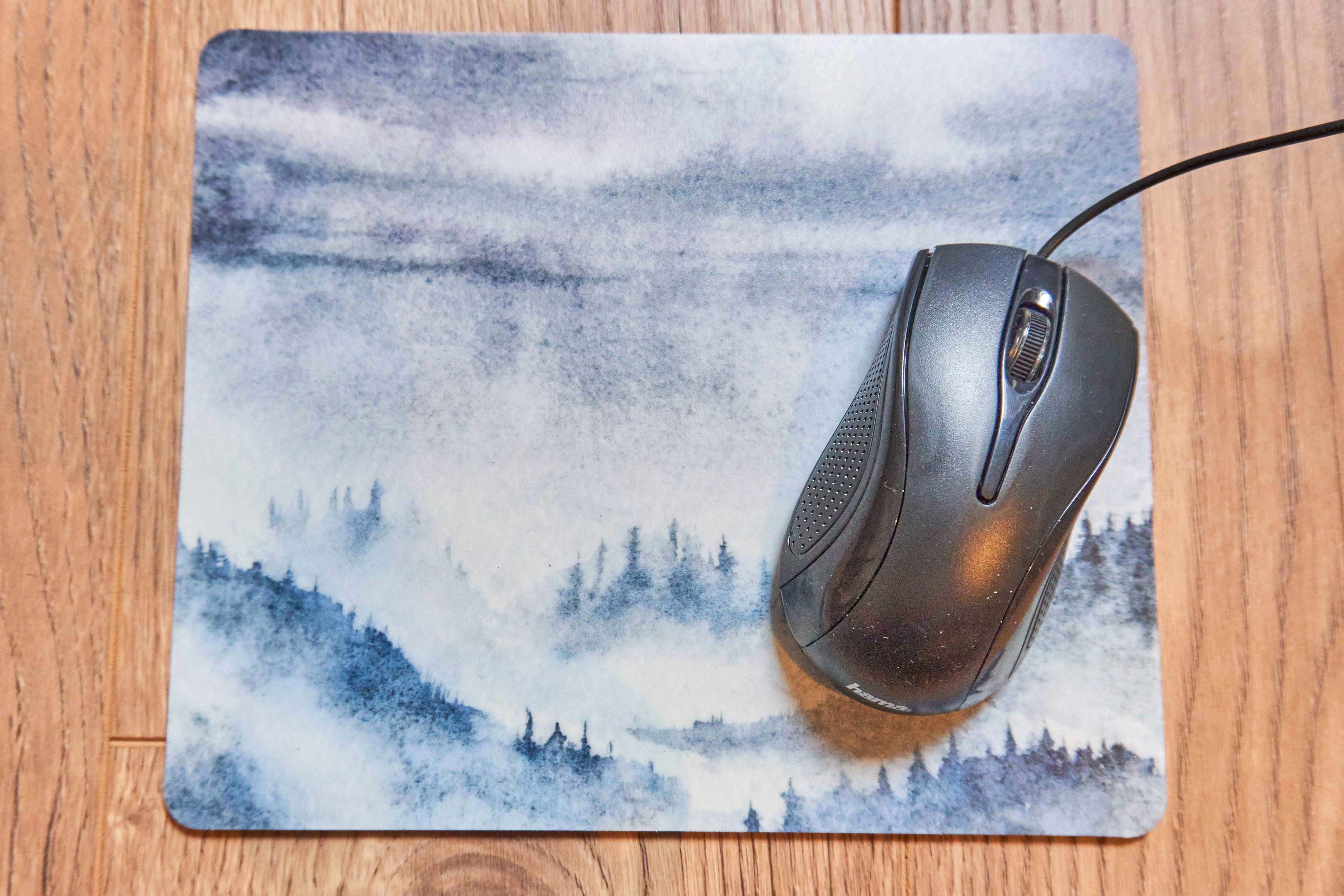 Moody watercolor mousepad [hard plastic]