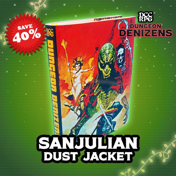 Dust jacket, Dungeon Denizens DCC, Sanjulian art