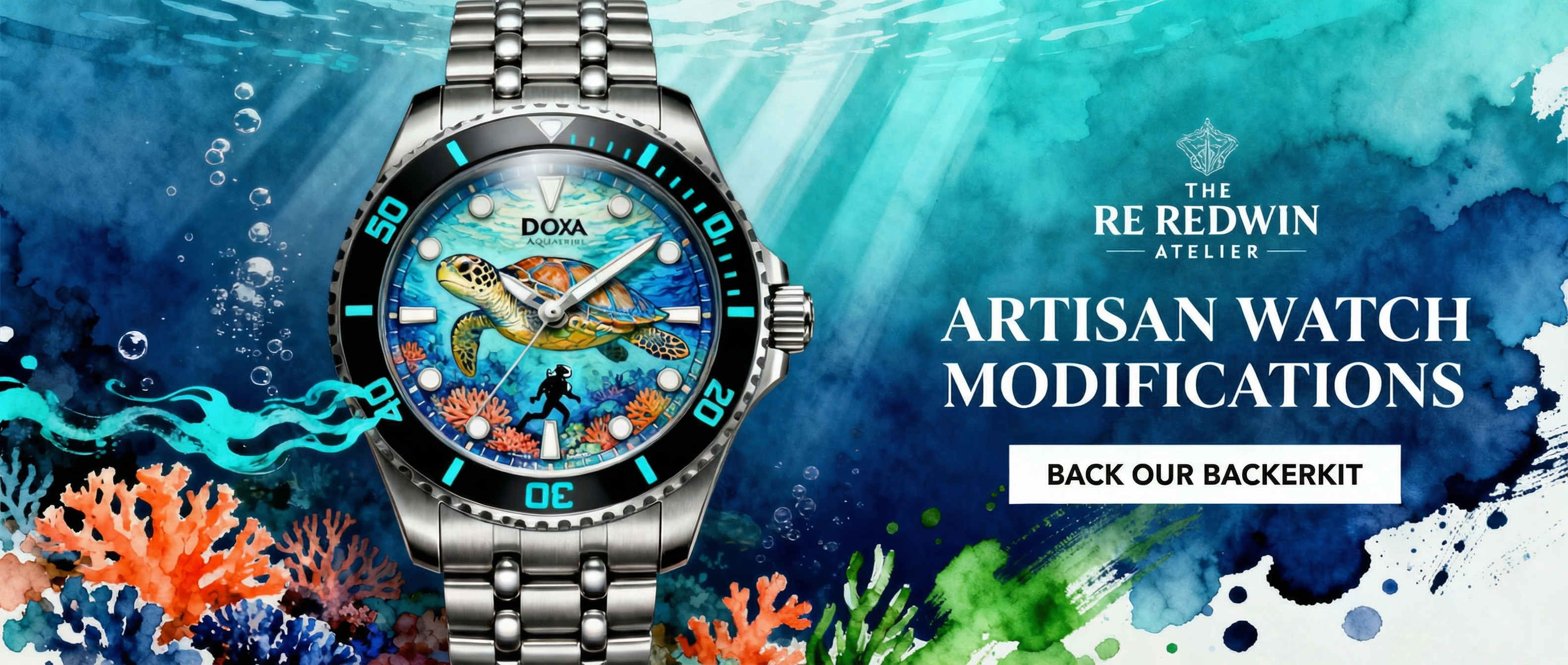 Wearable Art: Exquisite Hand-Painted Watches by Redwin Ateli