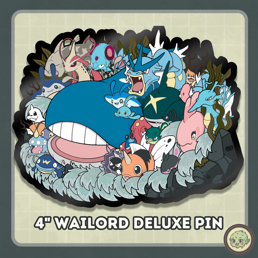Wailord Deluxe Pin