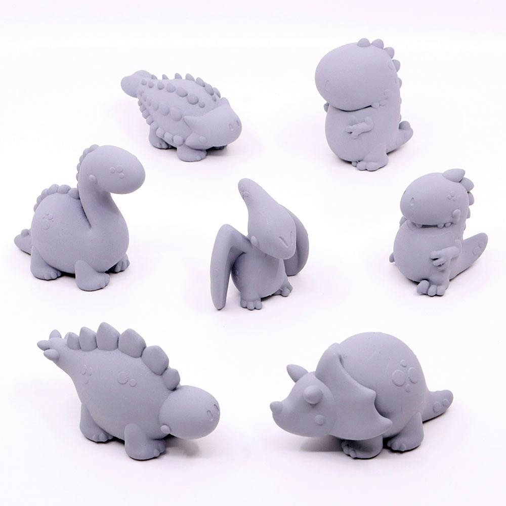 Paintable - 3D Print Set - 7 Dinos