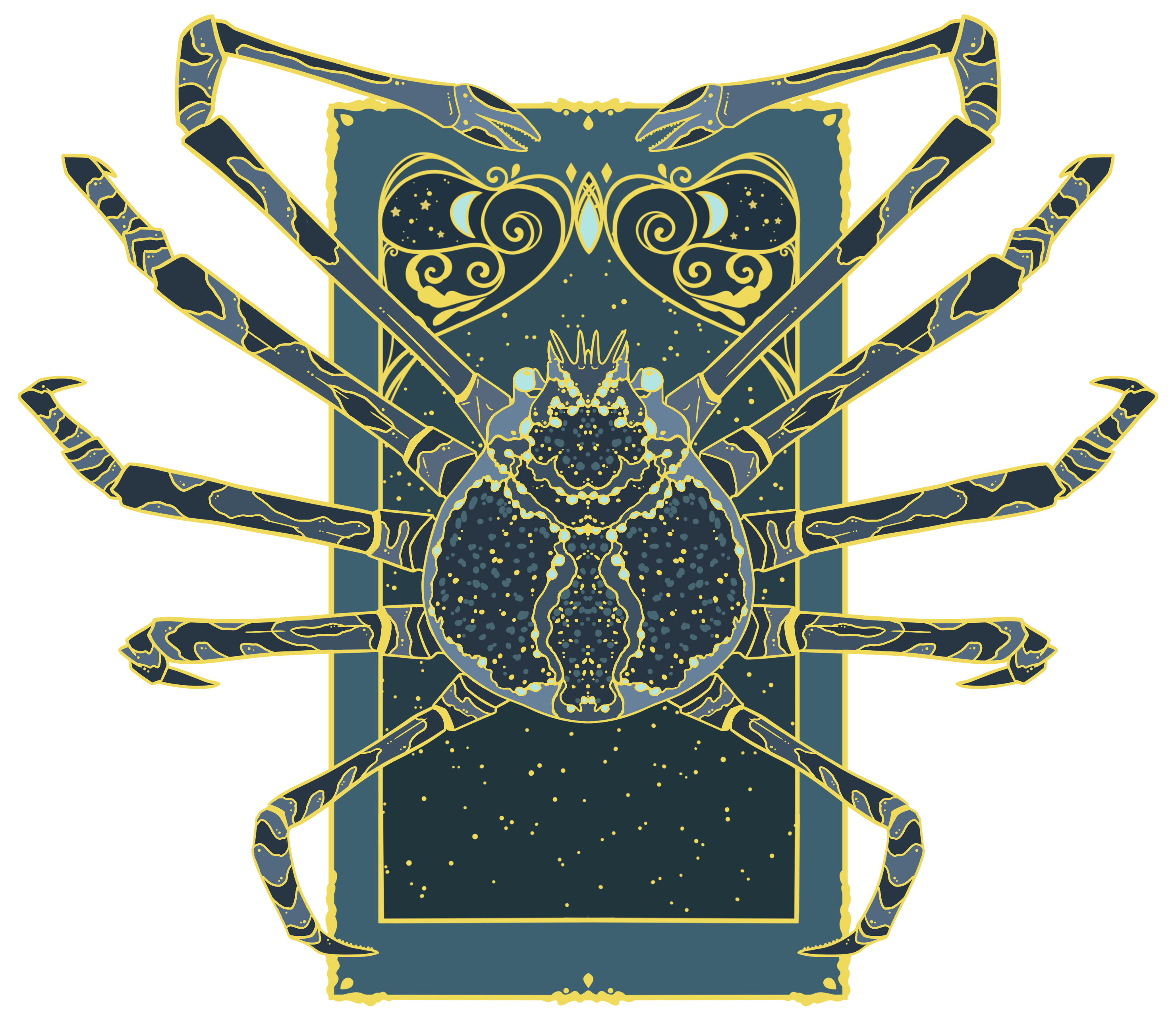 Midnight Ocean Tarot Pin Sticker Set Bundle