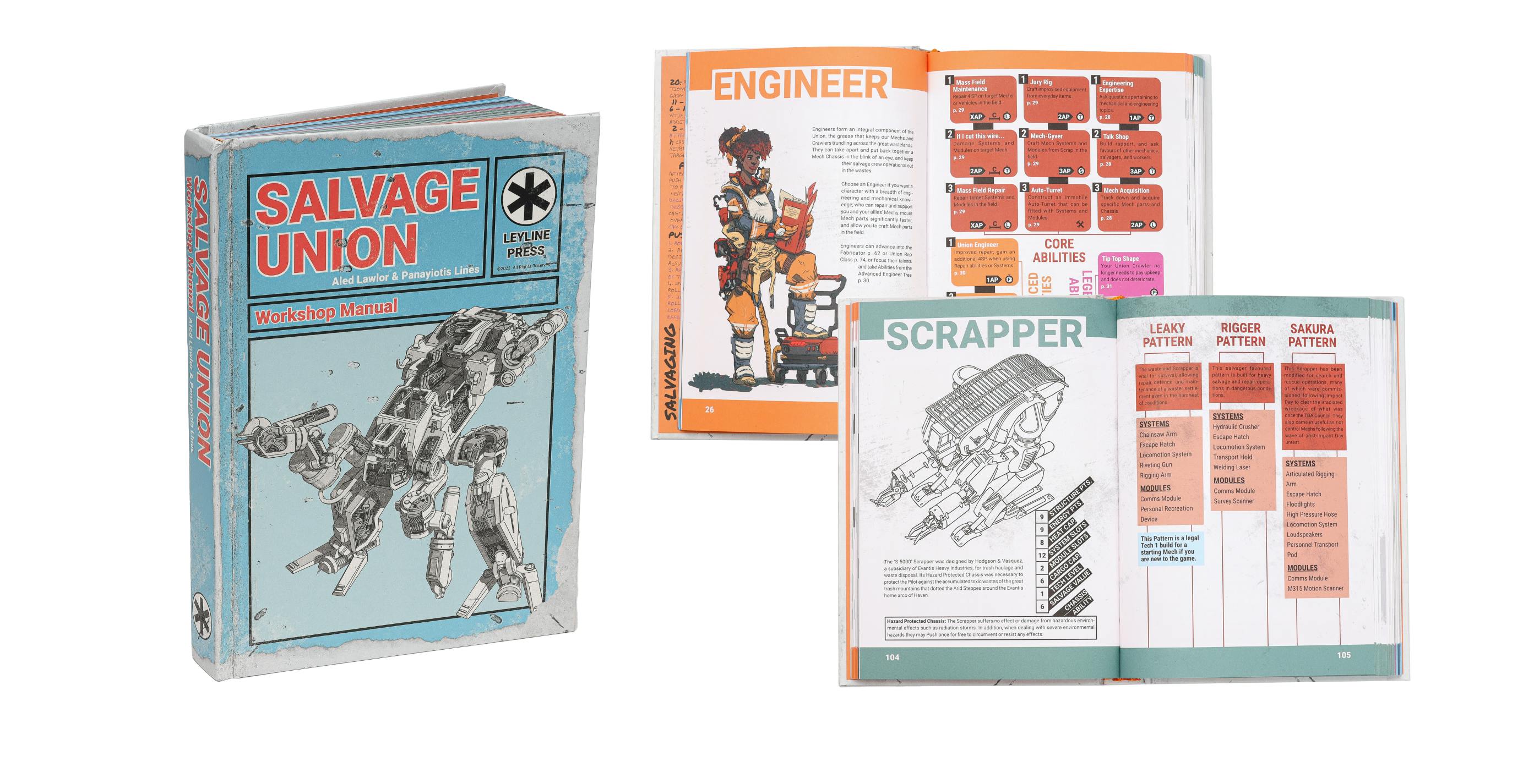 Salvage Union Core Book Spreads