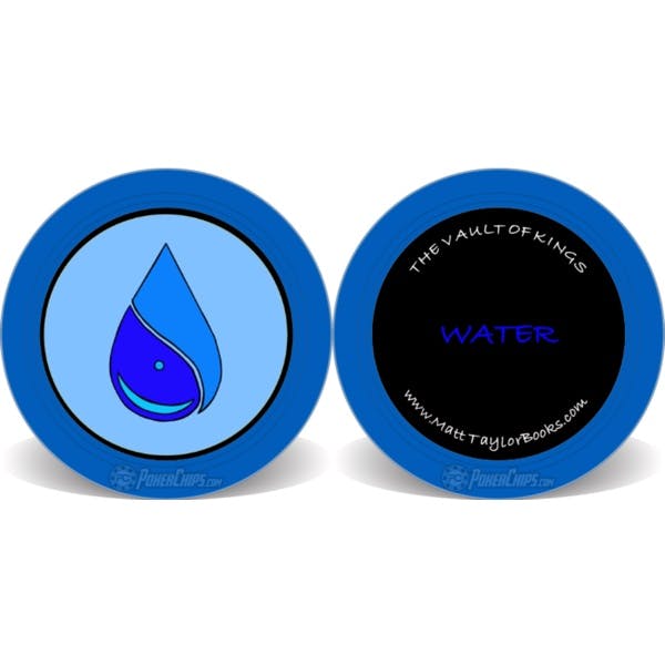 (Digitally) hand painted high-quality coin from the author of the element of Water