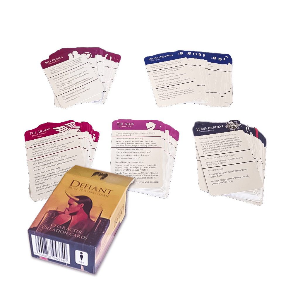 Character Creation Cards (EU+World) for previous Backers