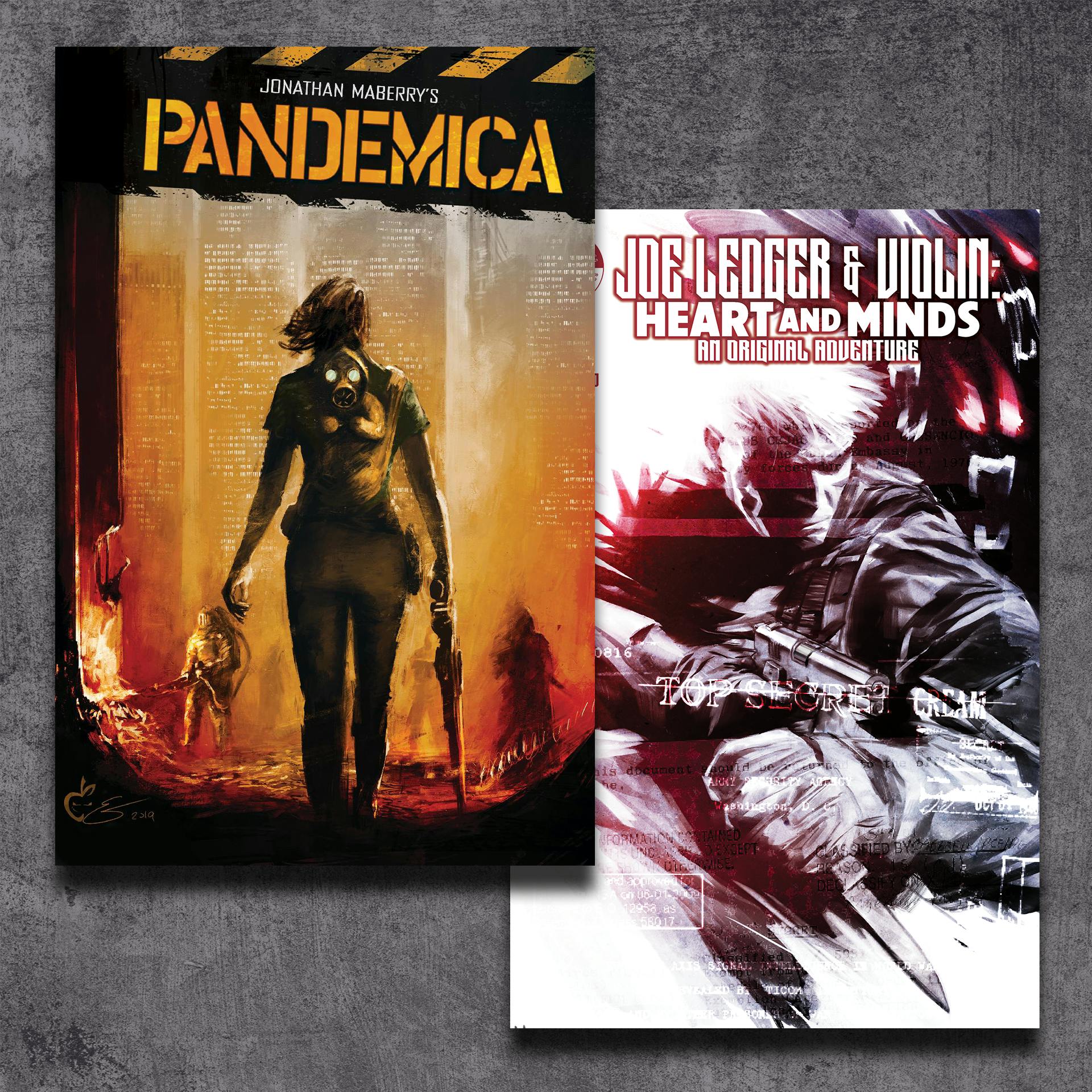 Signed Pandemica Trade Paperback + Joe Ledger & Violin Graphic Novel - Deluxe Hardcover