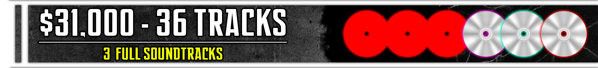36 Tracks / 3 Soundtracks