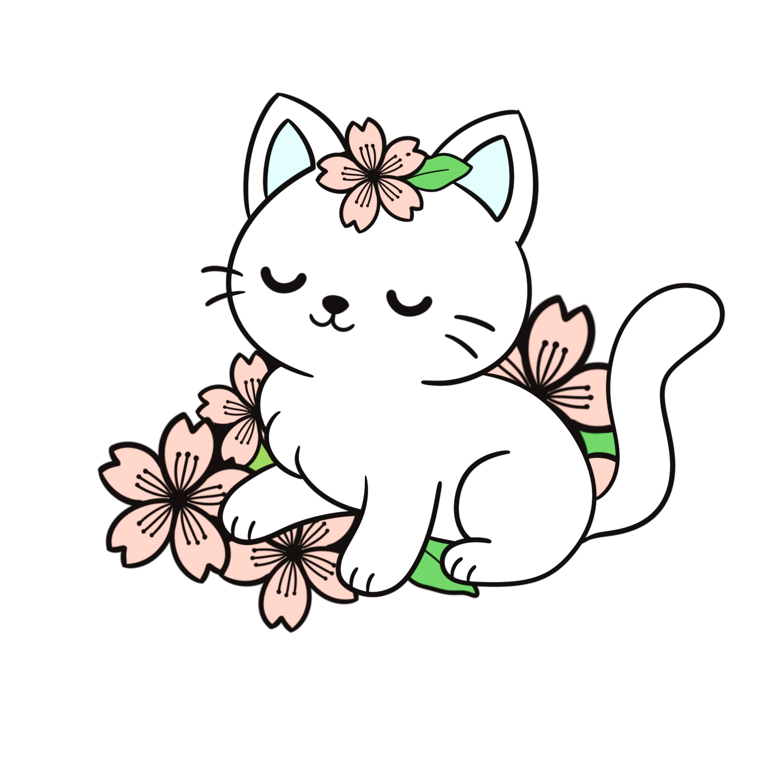 Sakura Kitty Pin