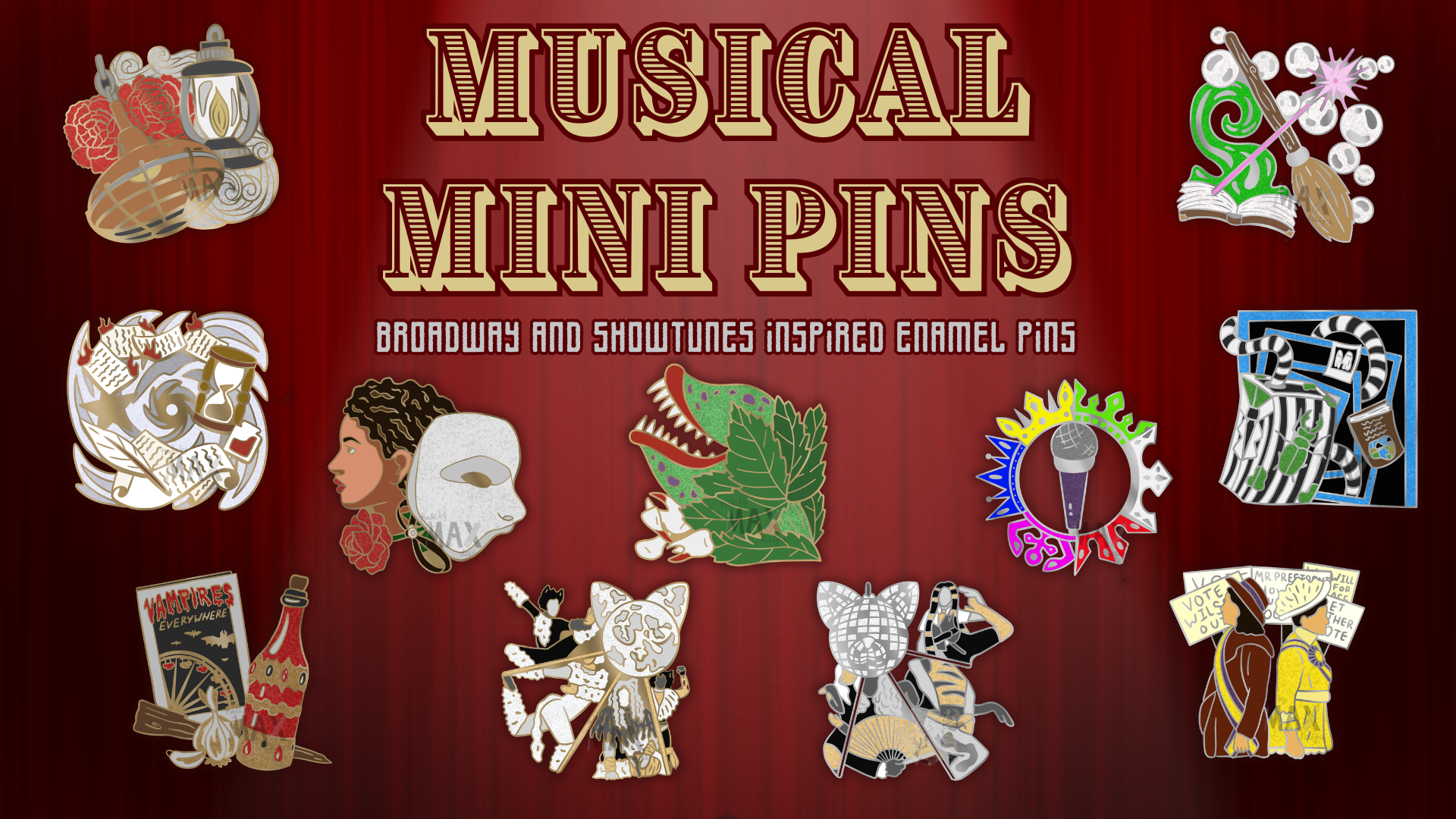 Musical Mini Pins