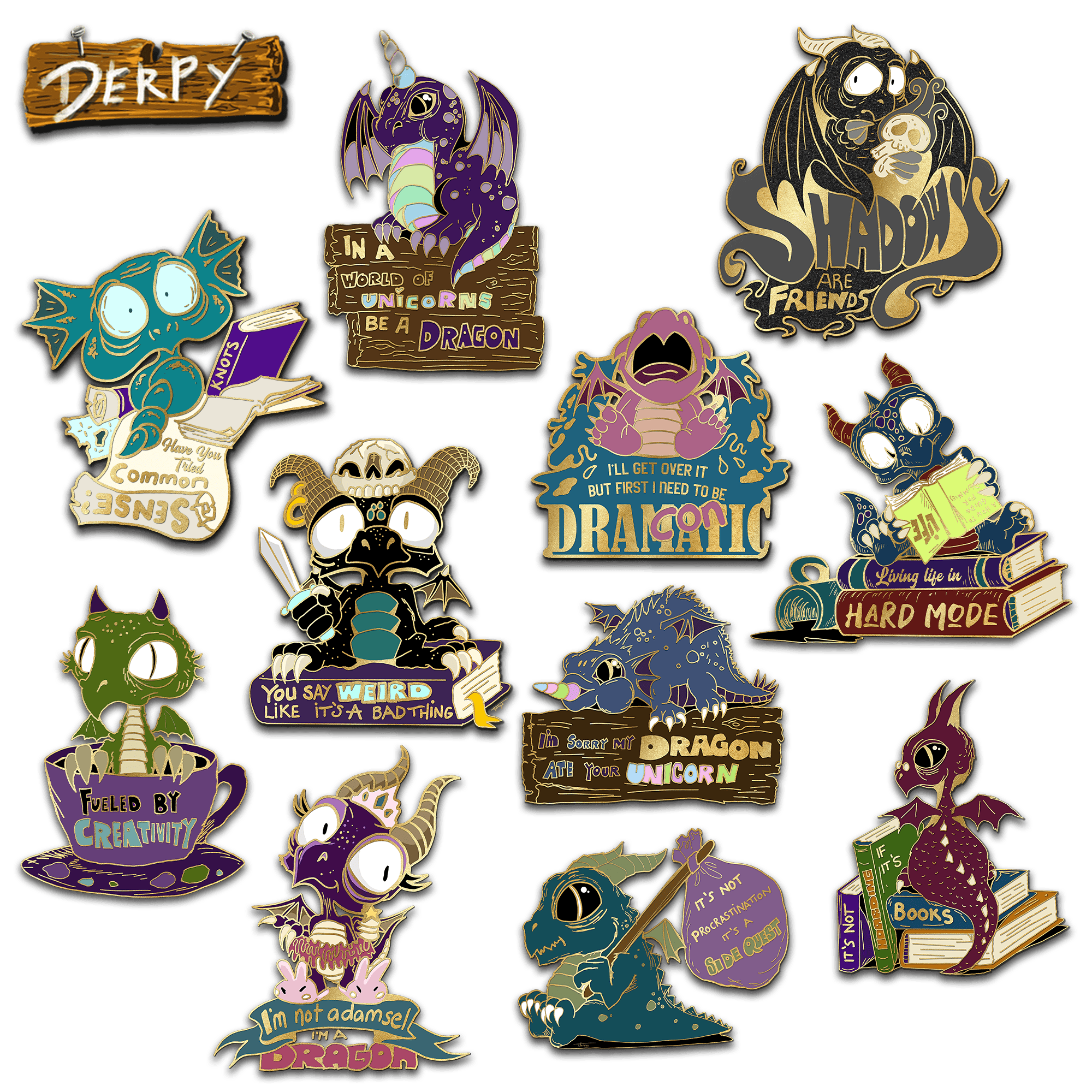 Derpy Dragon Pin (Volume 1)