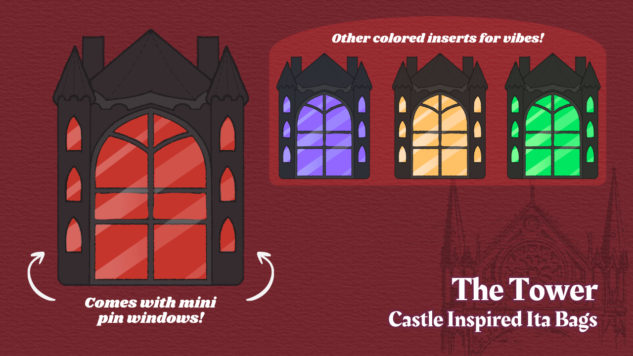 The Tower- Castle Inspired Ita Bags