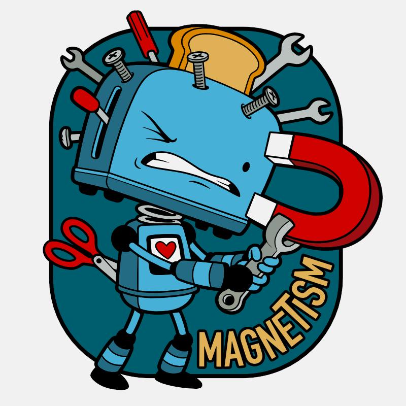 Magnetism Enamel Pin#3: