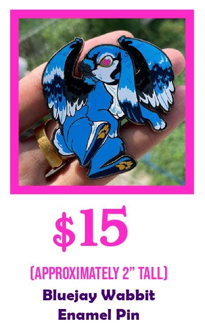 Bluejay Wabbit Enamel Pin