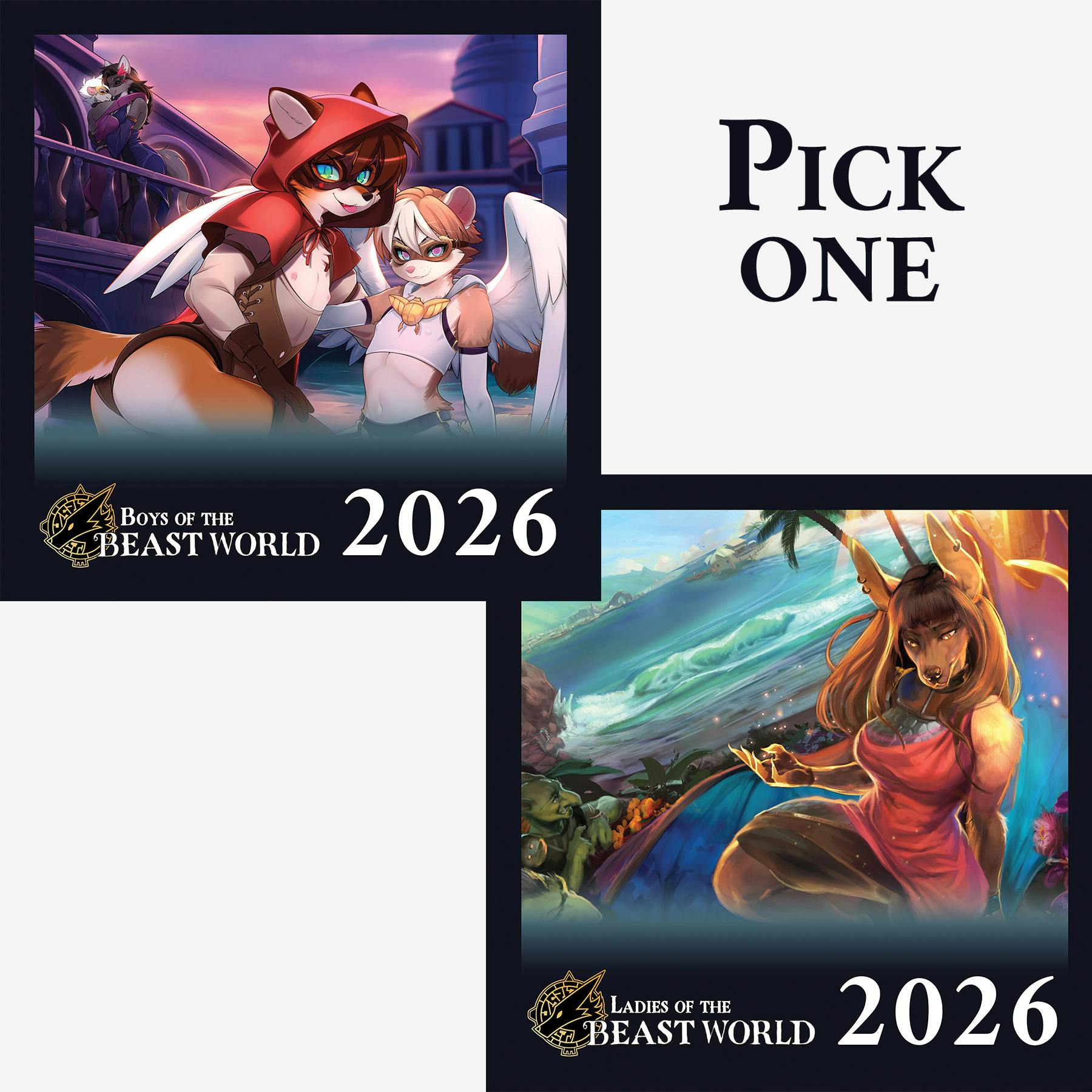 Beast World 2026 Pinup Calendar