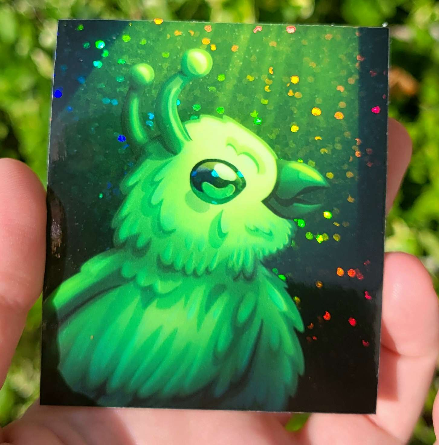 Alien Bird Sticker
