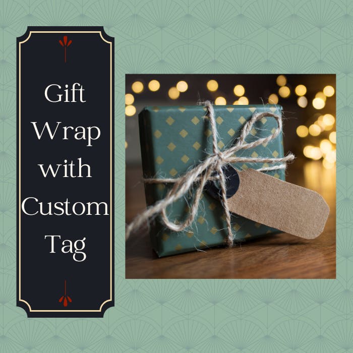 Gift Wrap With Custom Tag