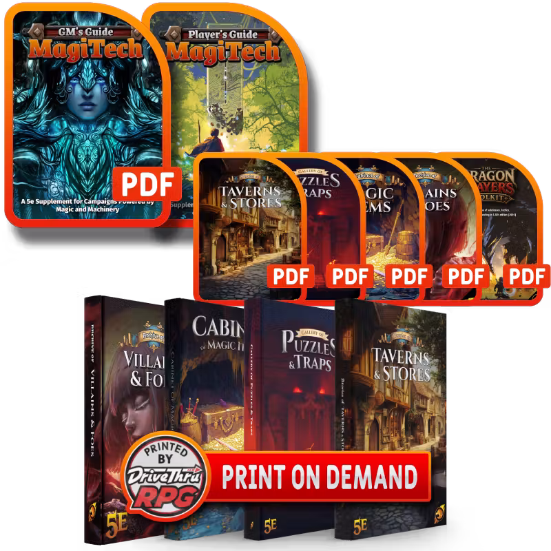 5e Supplements Bundle + Print on Demand