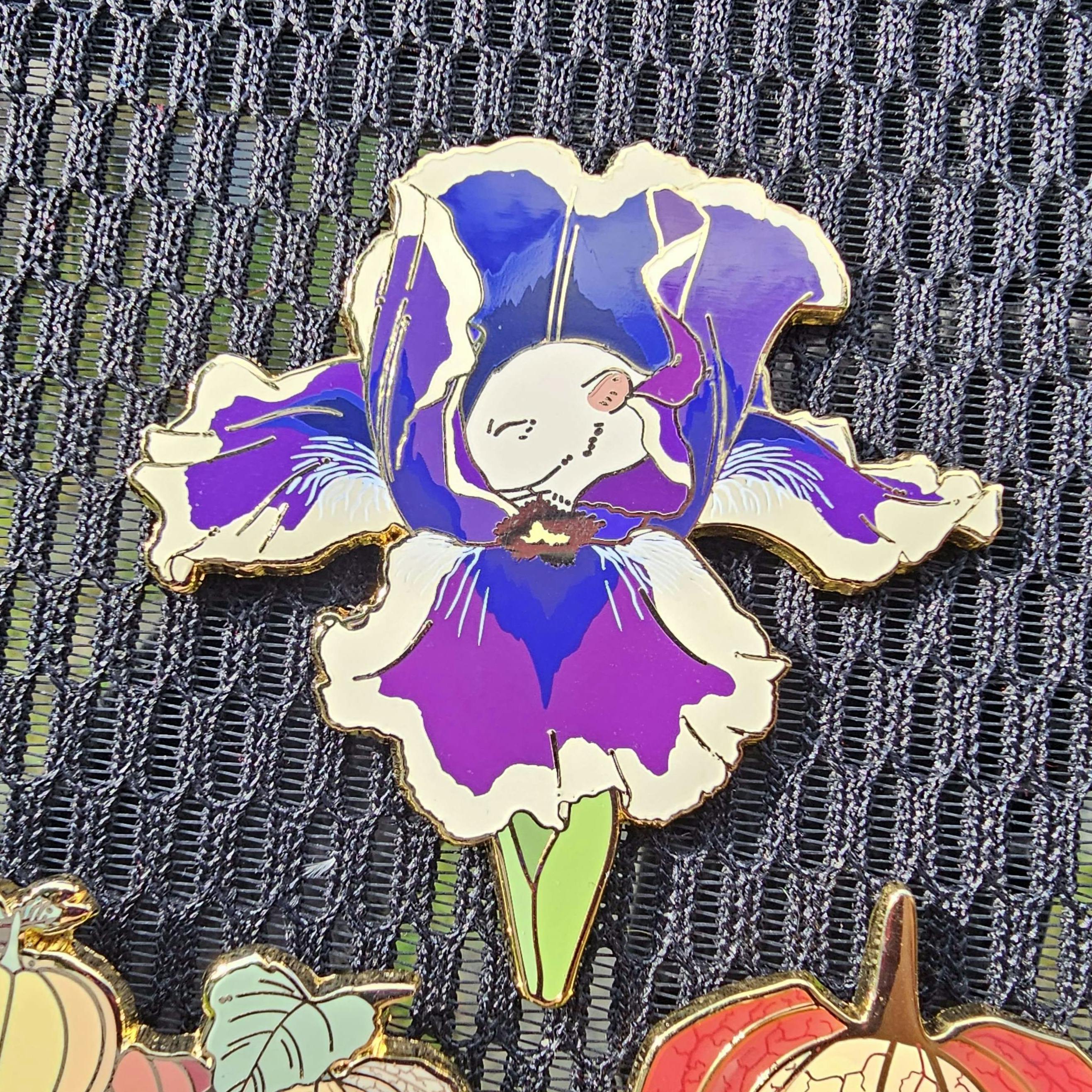 Sleeping Harvest Mouse (Purple) Large Pin	