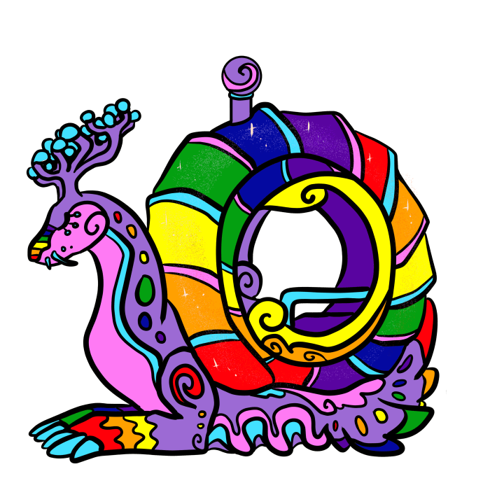 Sarmatian sea snail sticker