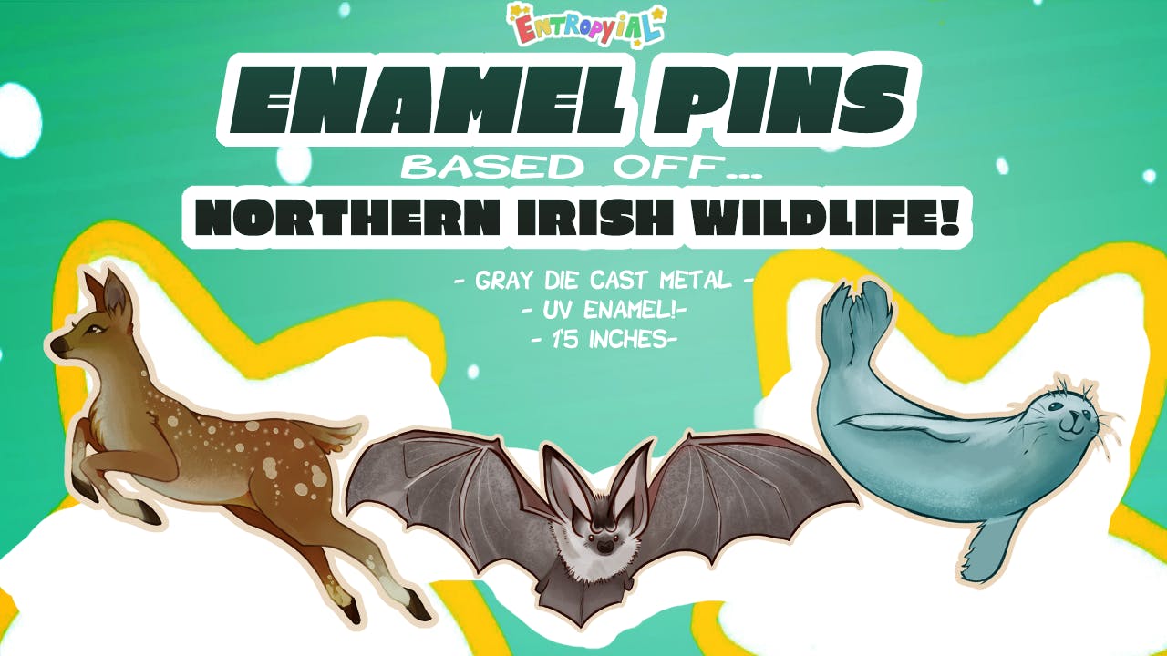 wildlife enamel pins!