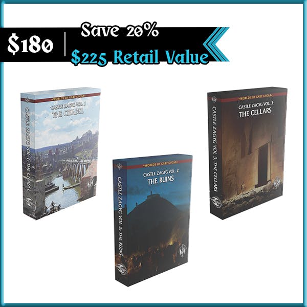 (Save 20%) Castle Zagyg Volumes 1-3 Boxed Sets (Print Only - Limited Rewards)