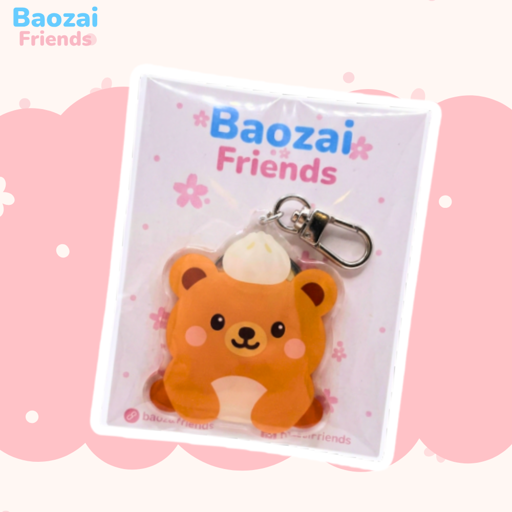 Bobo the Bao Bear Acrylic Keychain Charm (2.5")