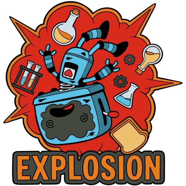Single Enamel Pin#4: Explosion
