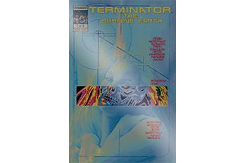 THE TERMINATOR 40th ANNIVERSARY KEY ISSUE - THE TERMINATOR BURNING EARTH #1 CHROME
