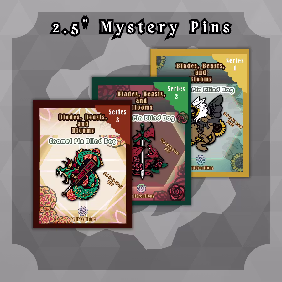 Blades Beasts and Blooms: BBB 2.5in Blind Bag Set