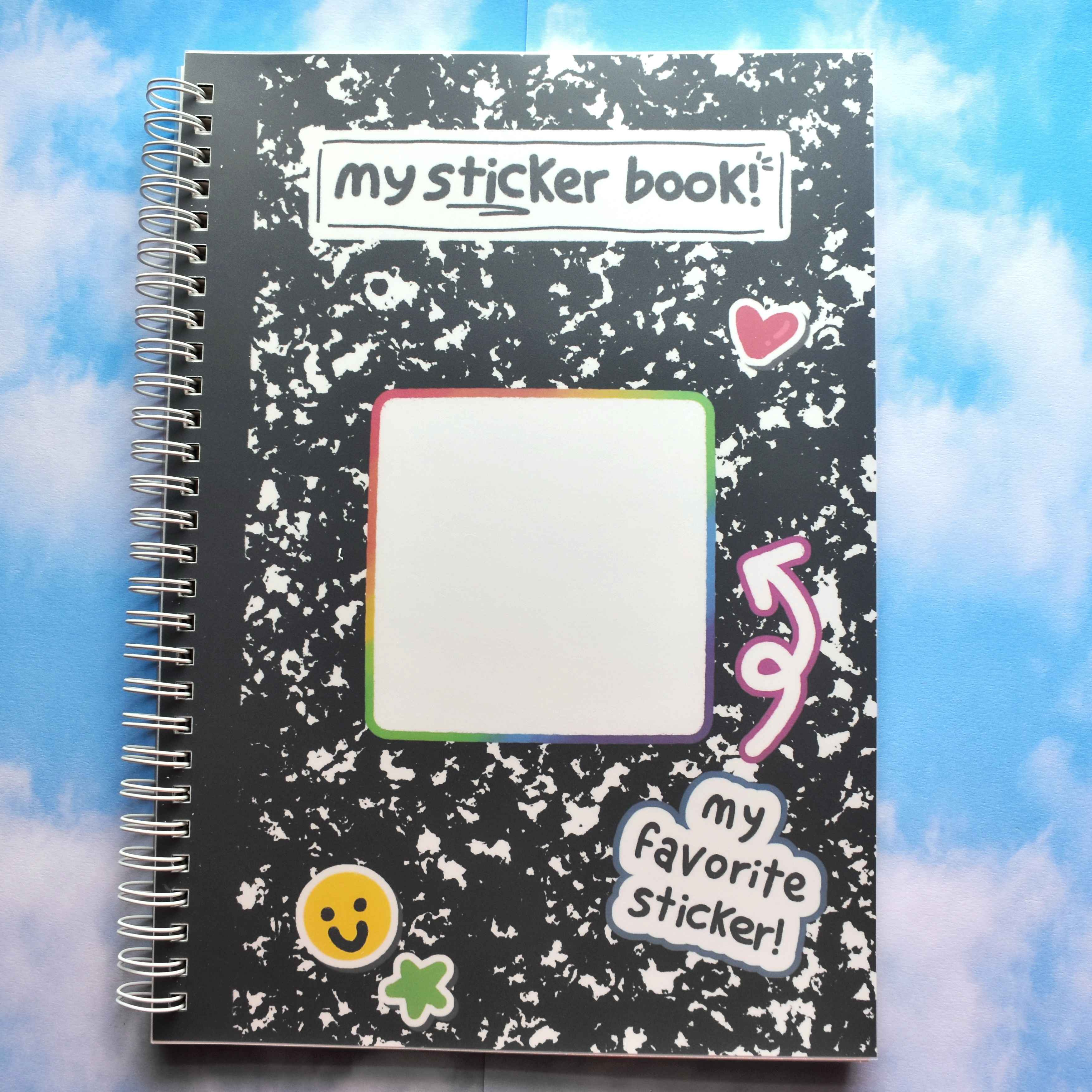Sticker Composition Notebook B5 Sticker Book