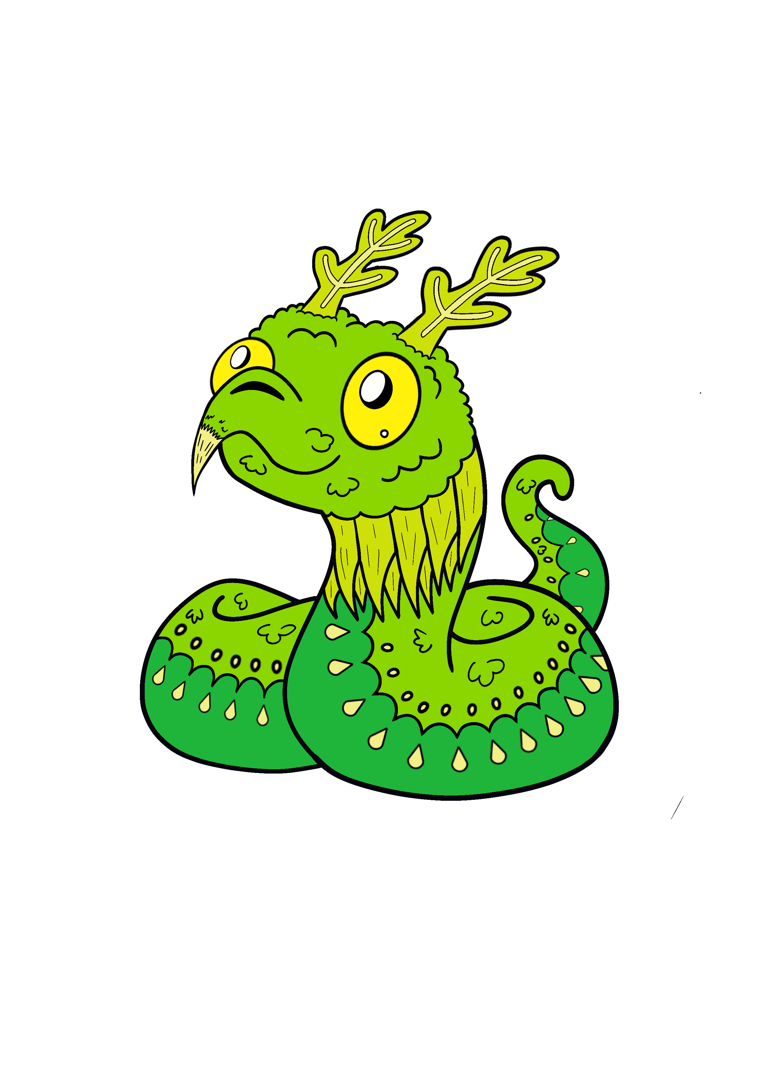 Mothman Danger Noodle (Glow in the dark Version)